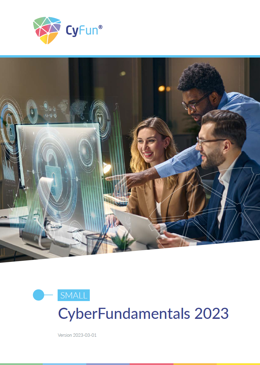 three people behind a computer 